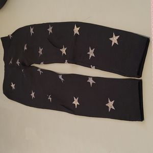 Fleece lined star leggings